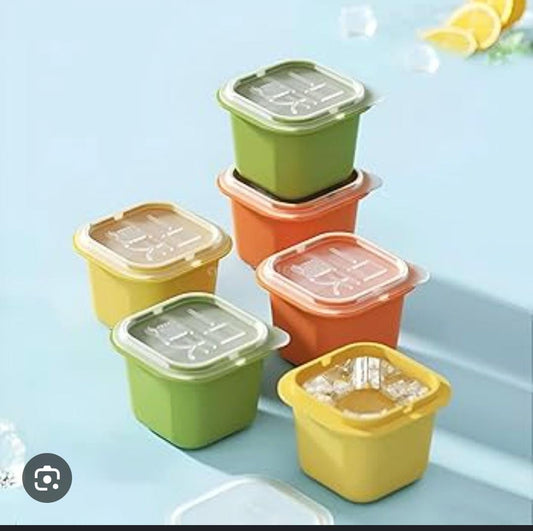 6pcs assorted ice cube mold