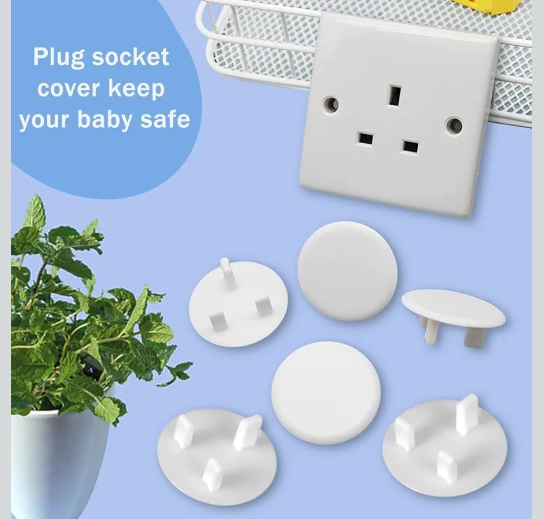 Wendergo Plug Socket Covers UK White Baby Safety Socket Covers Electrical Outlet Socket Protectors Socket Caps