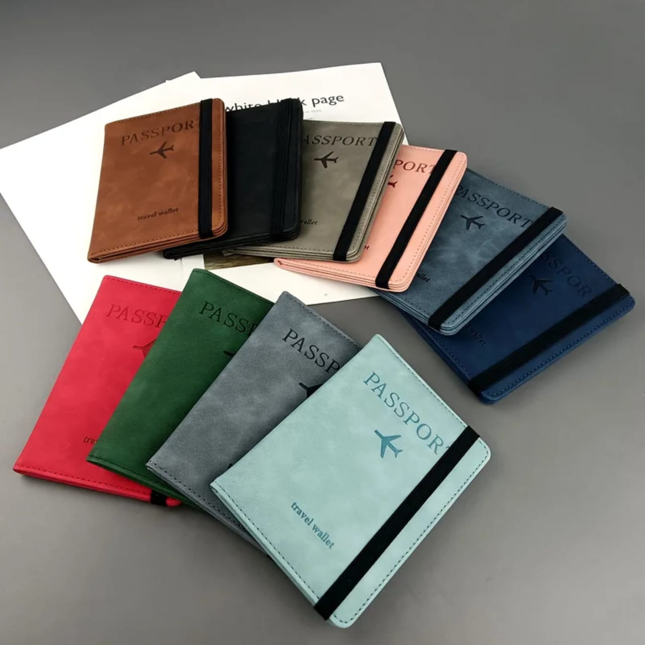 Passport Holder,Passport Cover  with RFID Blocker Plus Suitcase Tag