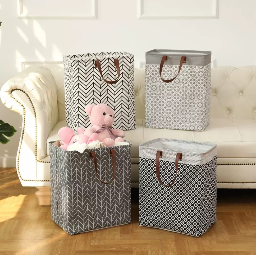 Boho Style Fabric Laundry Basket