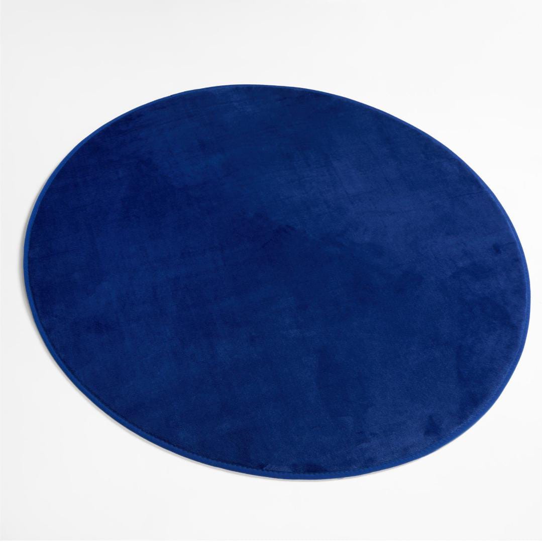 Round Mat ; Beautiful design, perfect for my living room, Bedside, Study room .The colors are vibrant and eye-catching, Great quality, durable . Size 120 cm