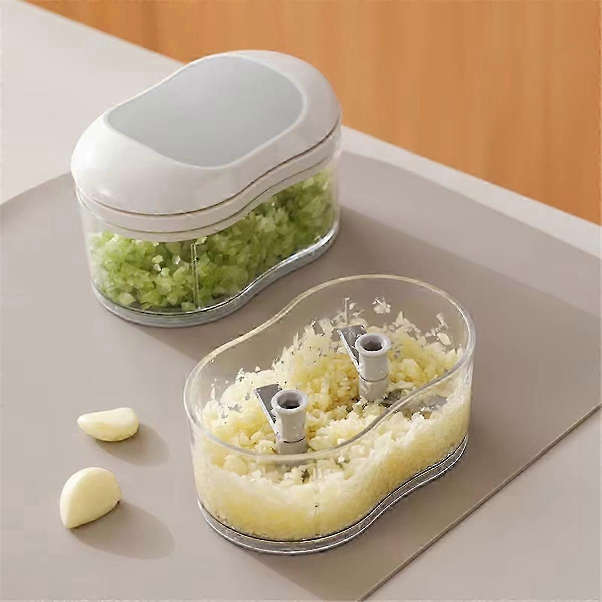 Manual hand-push food chopper