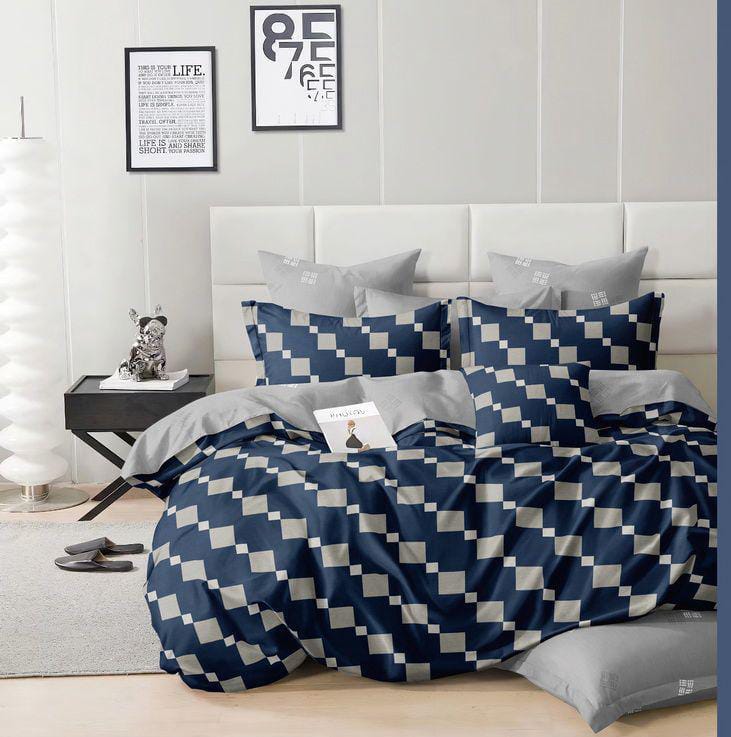 Binded duvet, one bedsheet and two pillowcase size 5*6