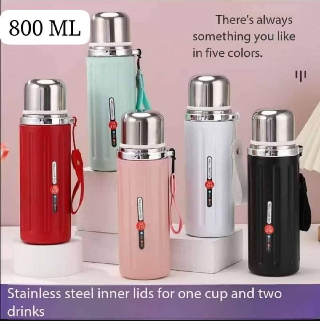 Portable 800ml well crafted Stainless Steel Vacuum Flask