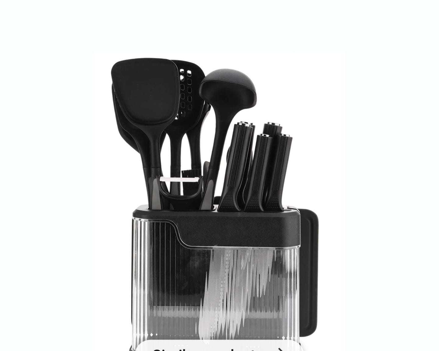 High quality 17pc food grade silicone kitchen utensil set.