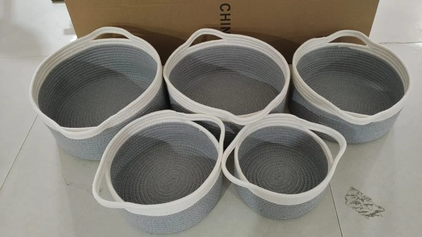 Cotton rope basket