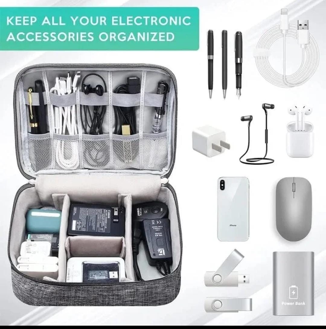 Large Capacity Storage Bag  / Cable Organizer and Electronics Organizer