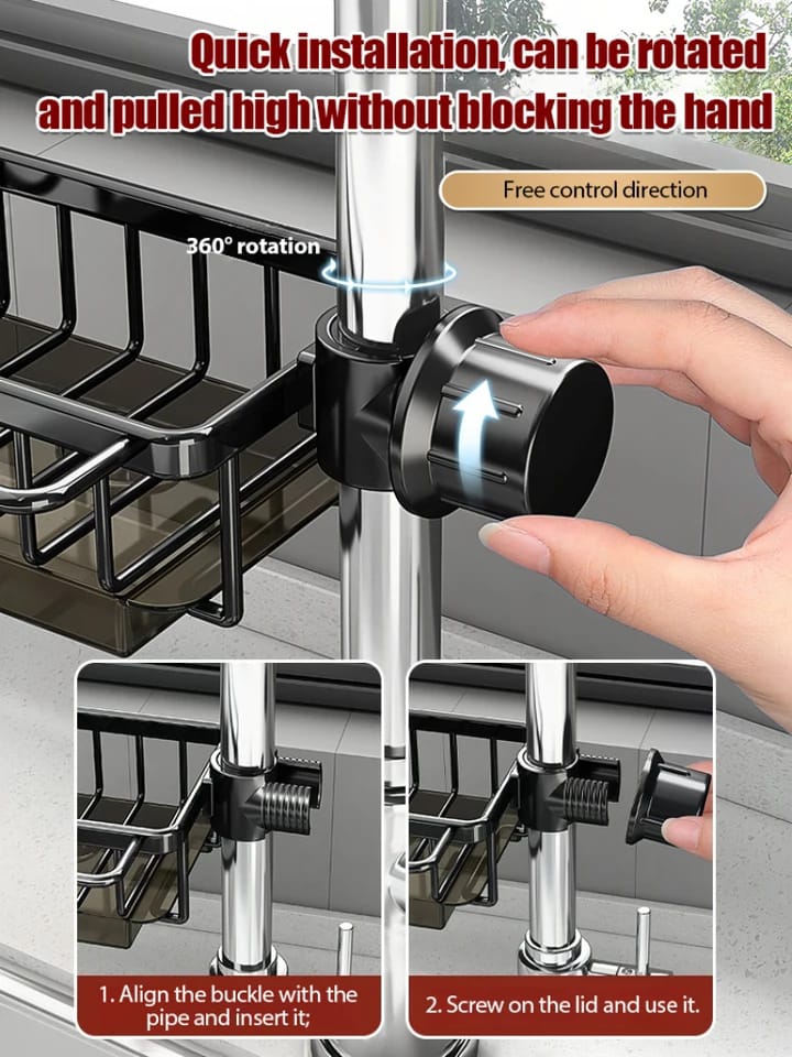 Faucet Drain Rack/Kitchen Sink Organiser